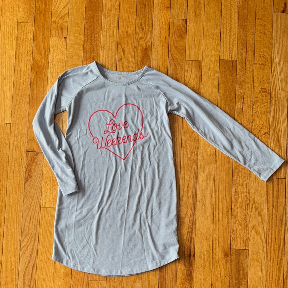 Kids Long Sleeve Pajama with Heart Design